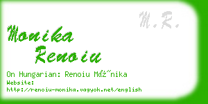 monika renoiu business card